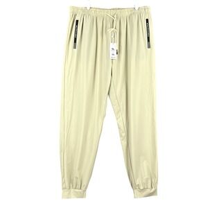 SA Stretch Active Women Pull-on Lightweight Tan Jogger Pants 3XL Regular Fit NWT